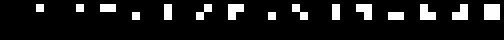 Chunky-graphics characters 00 to 0F