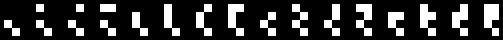 Chunky-graphics characters 90 to 9F