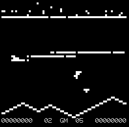 Defender running on the Microtan emulator