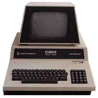 Commodore PET computer with integral display and keyboard